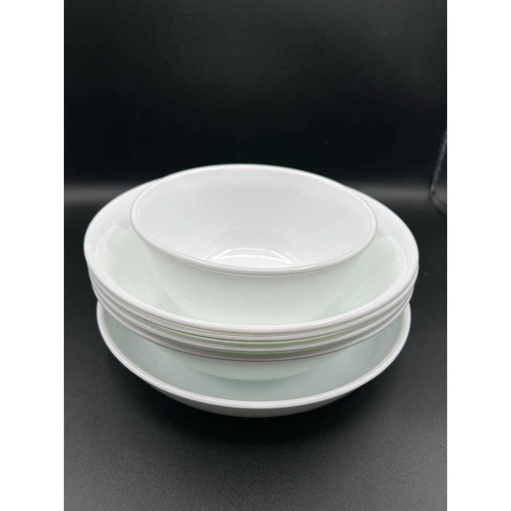 Corelle Vitrelle White Soup Bowls Lot of 6 Soup Cereal Pasta Bowls